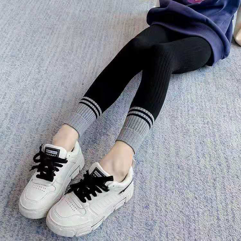Leggings per bambina per bambini Leggings in cotone pantaloni Leggings elastici a righe per bambini collant abiti da ragazza primavera autunno