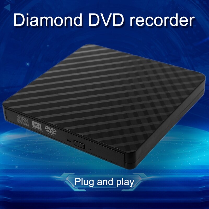 External USB 3.0 DVD Rom Writer Rewriter Burner Player for macbook Laptop PC K92F