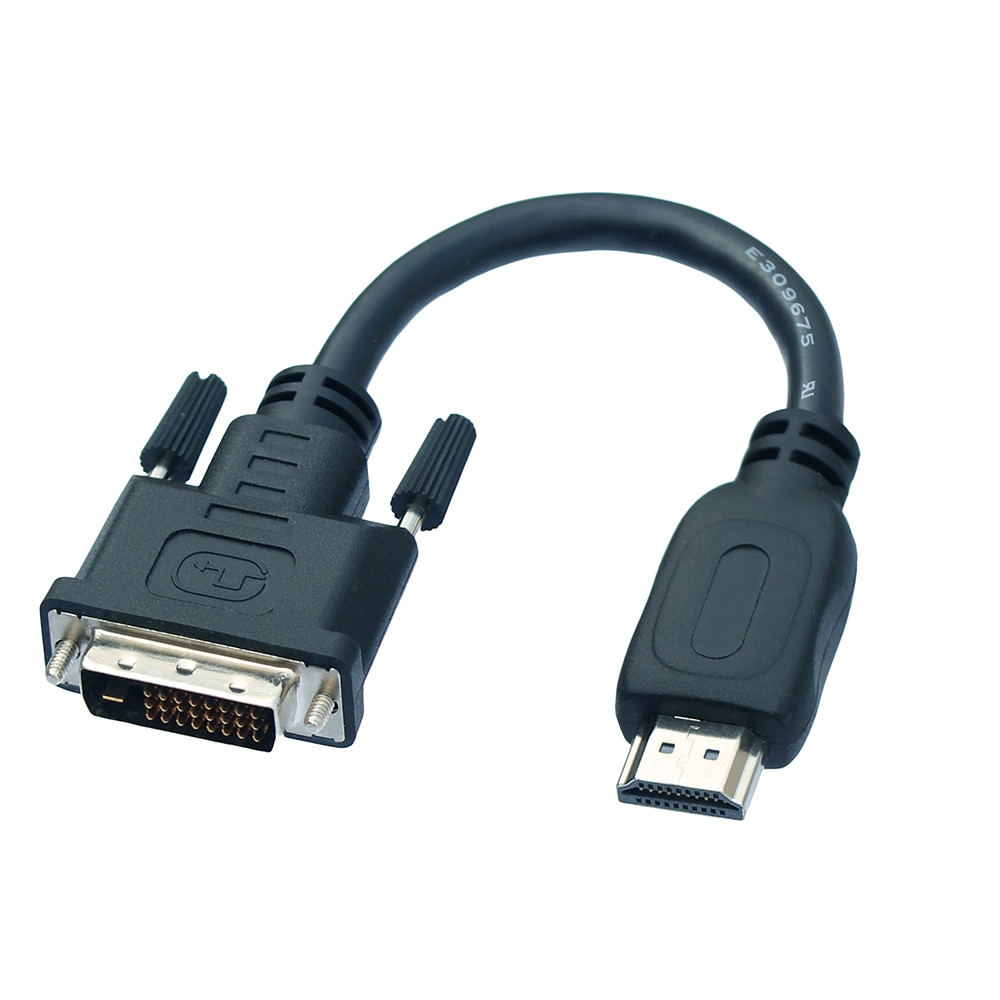 11Cm Hd Een Male Naar DVI-D Mannelijke Korte Hd-Compatibel Adapter Kabel Voor Lcd Pc Hdtv