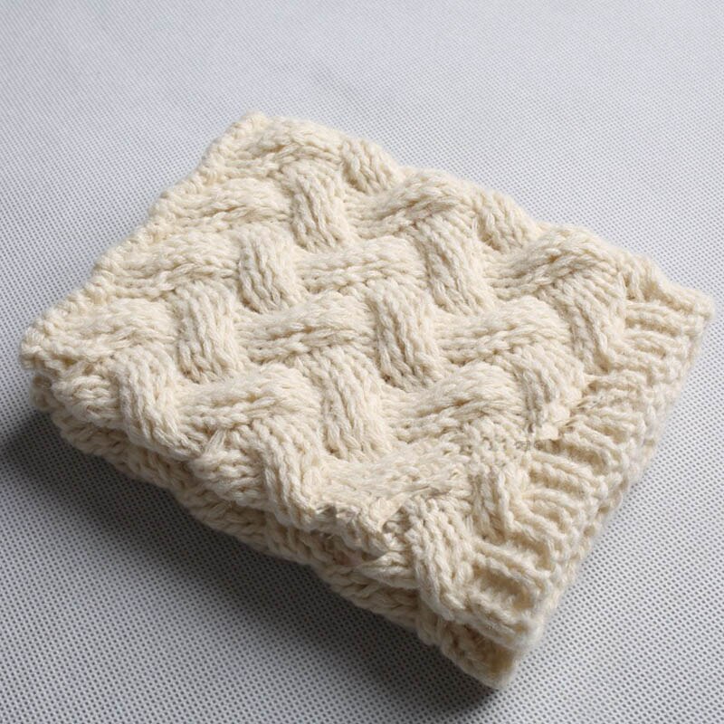 Tejer a mano stick pin botas de viento botas de Navidad conjunto de aguja gruesa corta de bambú grueso trenzado calcetines de lana: White