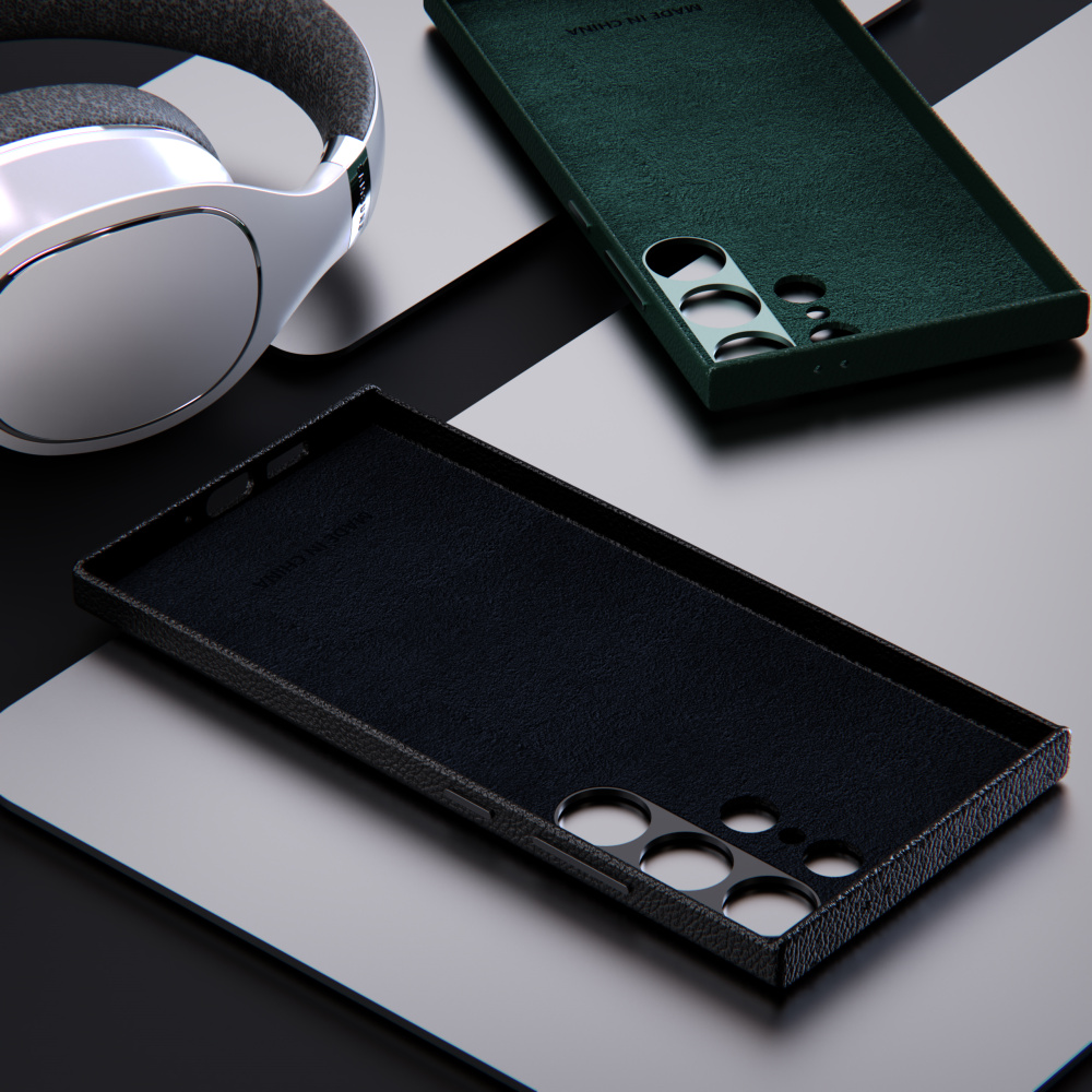 Originele lederen tas voor Samsung Galaxy S24 Ultra S24 FE Plus Luxe cover Schokbestendig Volledige beschermende schaal S24Ultra S24FE S24+