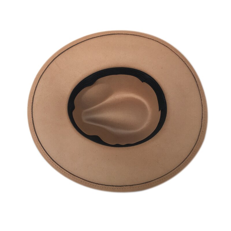 Yy oversized brem filthatt for kvinner vintage trilby cap høst vinter fedora menn jazz panama cappello donna elegante  fd19034