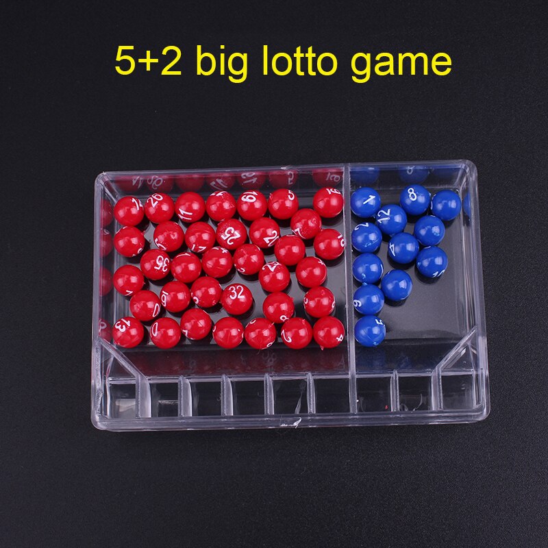 Bingo spil dobbelt farve bold lotteri maskine, lotto nummer valg enhed er lille og praktisk at bære underholdningsspil: Rød