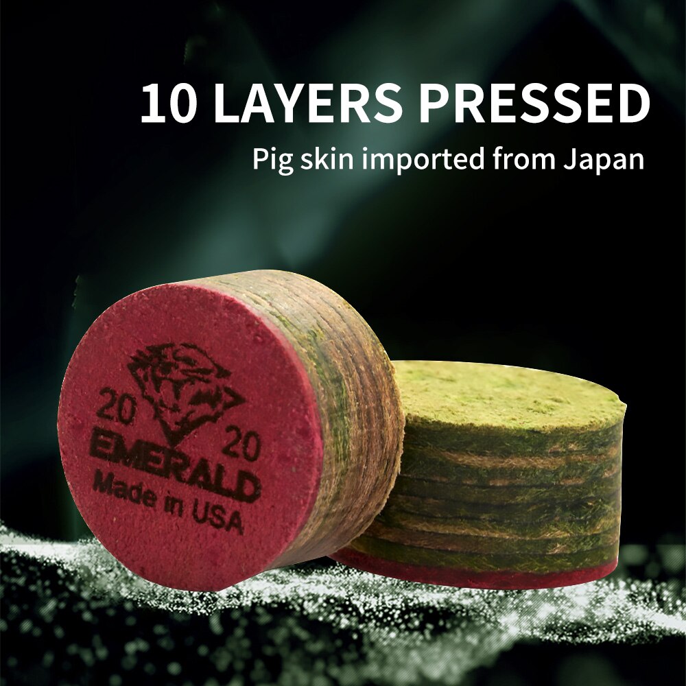Pool Cue Tips Emerald Laminated Layers Icebreaker Phenolic Break Jump Tips Carom Billiard Accessories