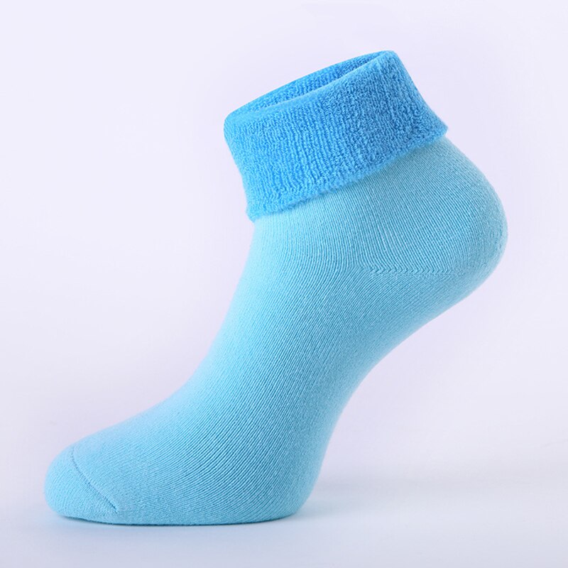 Vrouw Sokken Katoen Medium Dikte Handdoek Bodem Sportsokken Voor Vrouwen Active Wear Soft Comfy Wandelen Athletic Sokken: light blue