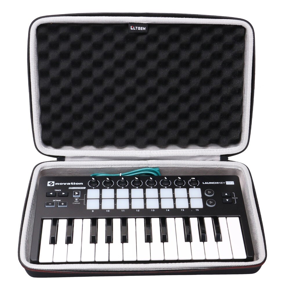 LTGEM EVA Hard Case für Novation Launchkey Mini 25-Hinweis USB Tastatur MK2 Controller-Reise Schutzhülle Trage Tasche