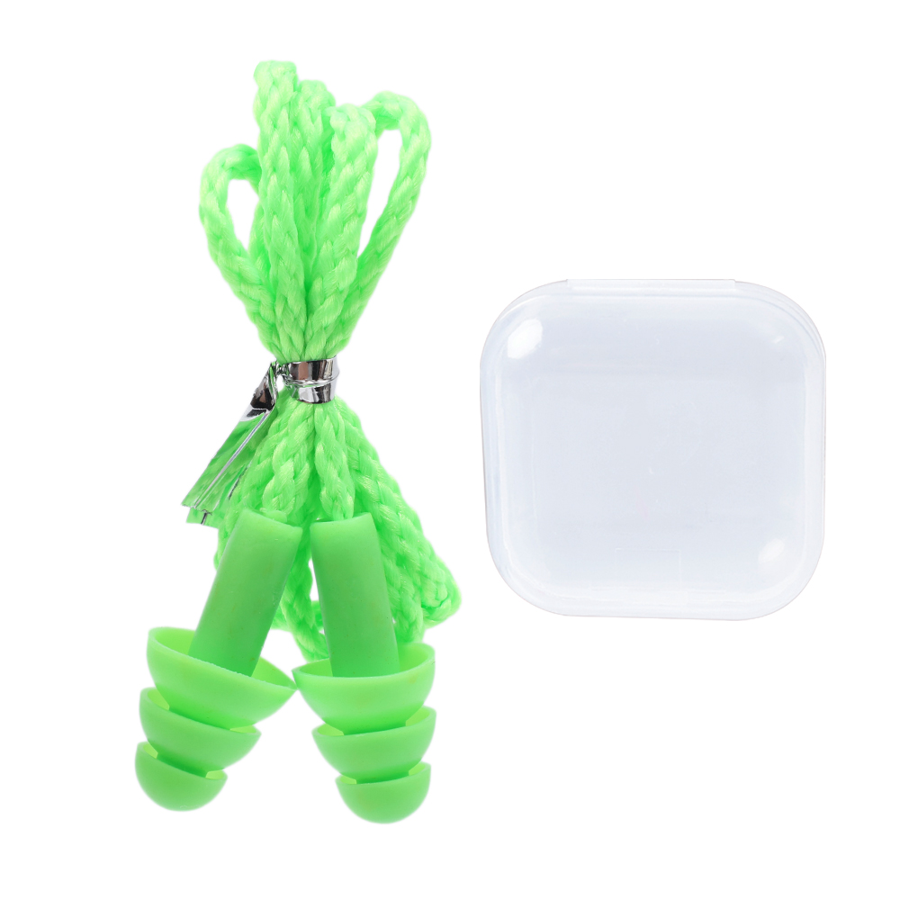 Ear Plugs for Sleeping Noise Canceling Reusable Ear Plugs Soft Silicone Earplugs with Nylon Cord Hearing Protection For Swimming: XS / WHEAT