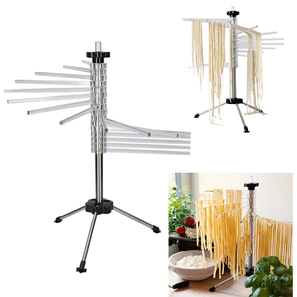 Gereedschap Pasta Droogrek Spaghetti Makkelijk Schoon Non Slip Stand Rotatie Thuis Opknoping Noodle Houder Keuken Opvouwbare Handleiding