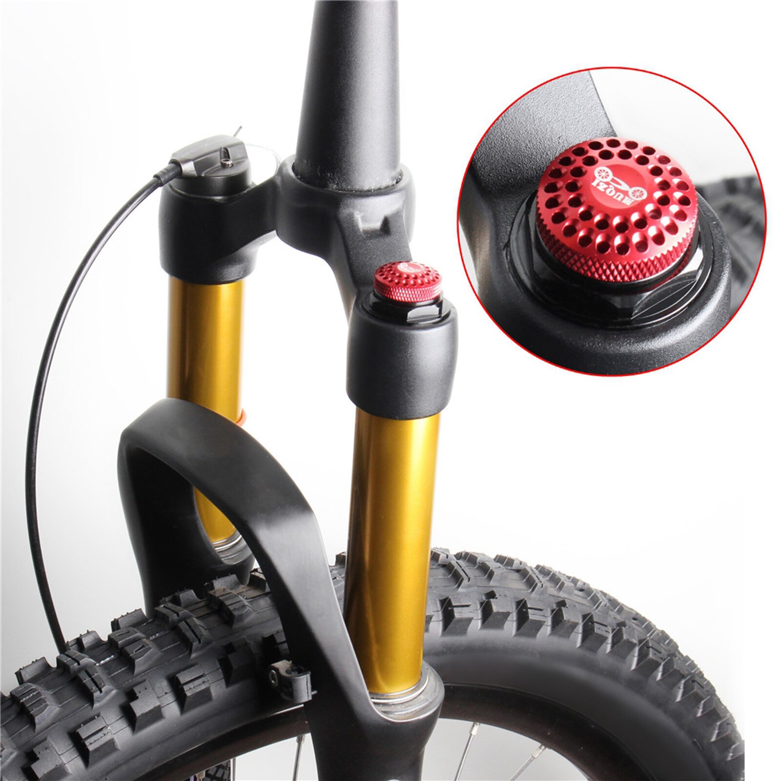 Bike Deluxe Suspension Fork Valve Cap Ultralight S... Grandado