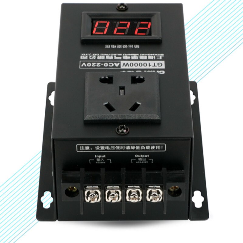 10000w High power Silicon Speed Controller Regulator Machinery Fans Variable Thermostat Organ 220V