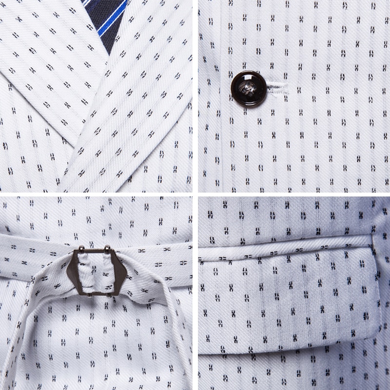 Seenimoe Mens formell Blazer westen lässig Zweireiher V-ausschnitt M-4XL Männlichen England Stil Gedruckt lässig Blazer Westen