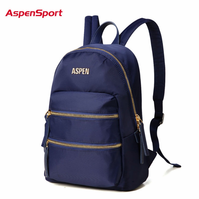 AspenSport-Mochila universitaria para chica, de señorita morral, bolso de viaje de para mujer, mochilas de lona para niño