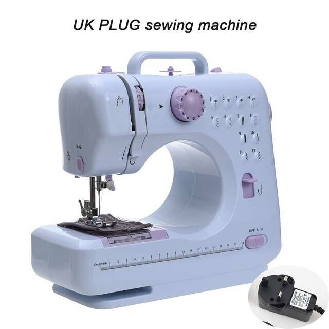 Naaimachine Fanghua 505 Naai Mini Handleiding Draagbare Assistent Thuis Elektrische Desktop Multifunctionele Dikke Afsluitbare: UK PLUG