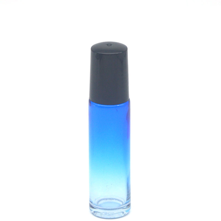 3 pièces dégradé coloré 10cc épais verre rouleau bouteille vide parfum huile essentielle Test bouteille 10ml Roll-On flacon: C3