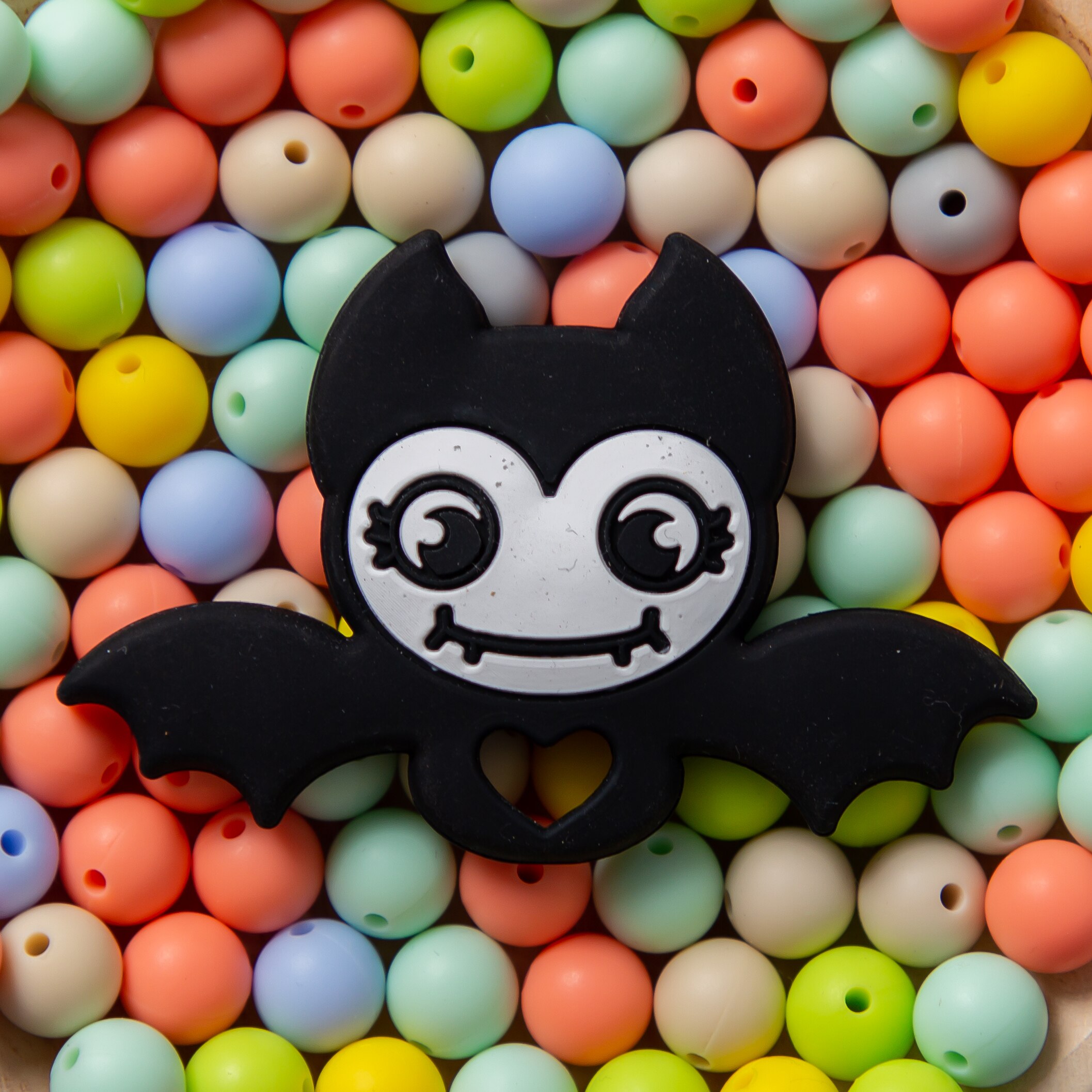 5 sztuk/partia Halloween kształt dyni gryzak ząbkowanie dla dziecka silikonowe BPA jedzenie stopień silikonowe gryzak dla gryzak łańcuch wisiorki: PGJ103306-1P