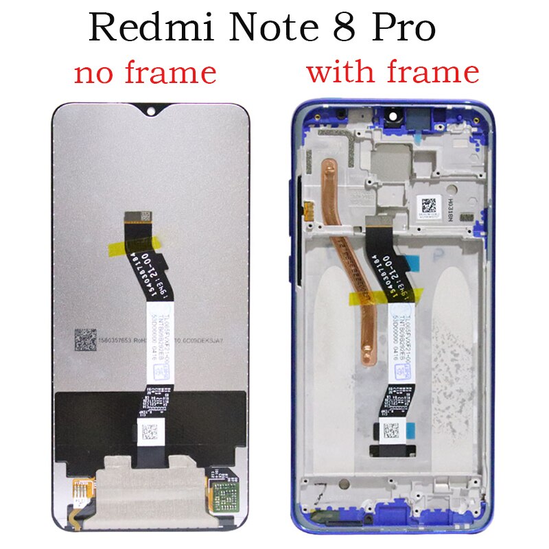 Pantalla de repuesto probada para Xiaomi Redmi note 8, montaje de digitalizador con pantalla táctil, LCD, 100%