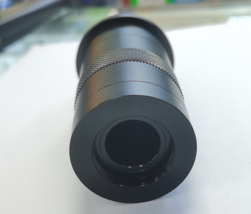 300X Industry Video Microscope Lens CS Mount Magnification Industrial Lens 0.4X-1.0X for Lab PCB Jewelry Check
