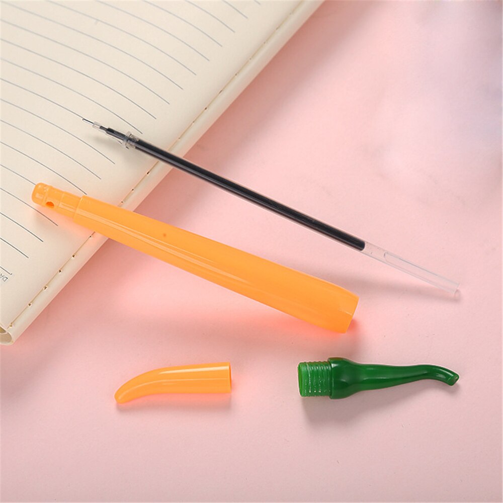 1 pièces Simulation stylo Gel poivre dessin animé mignon apprentissage papeterie style fournitures de bureau aiguille à base d'eau stylo Sal