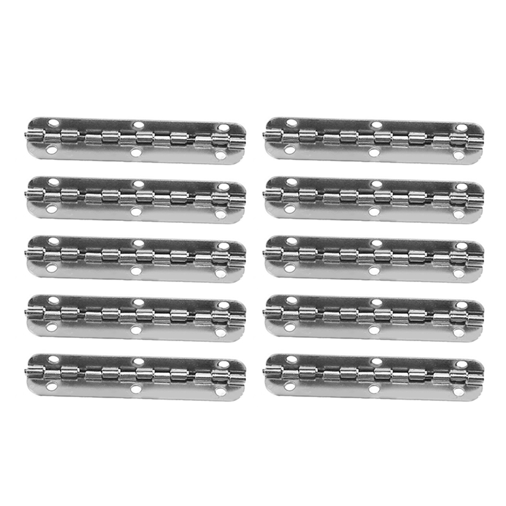 Bisagra para caja de madera de 10 piezas, accesorios plegables para manualidades, cajas de joyería, decoración, Herramientas, multímetro Navajas: Plata