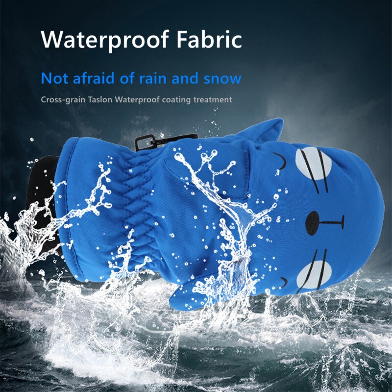 Kinderen ski handschoenen winddicht waterdicht dikke warme handschoenen winter jongen/meisje baby wanten koude outdoor handschoenen