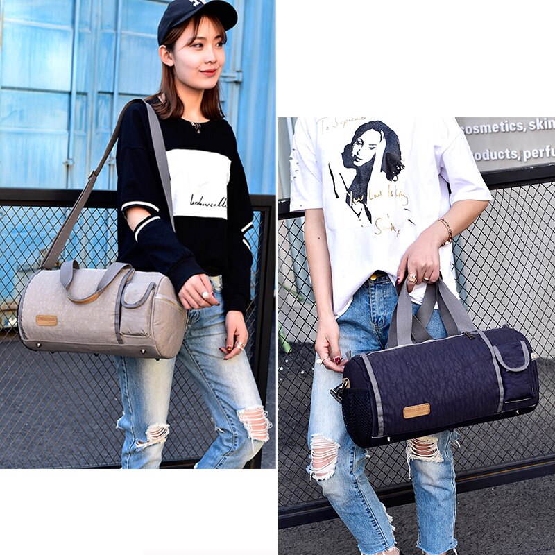 Speciale canvas trainingstas waterdichte sporttas fitnesstassen multifunctionele schoudertas heren dames