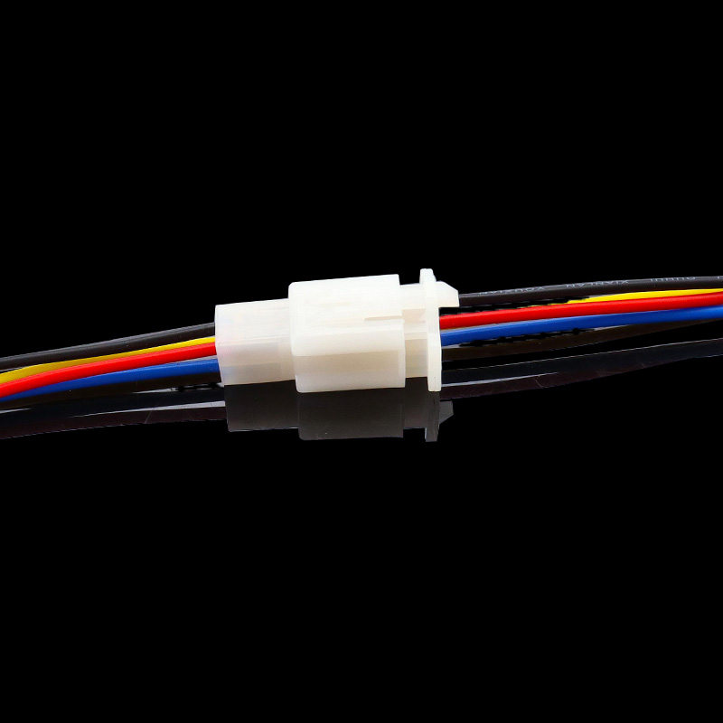 1 set 4 -polige elektrische draadconnectoren, stekkerset voor auto's, inclusief kabel/totale lengte 21cm