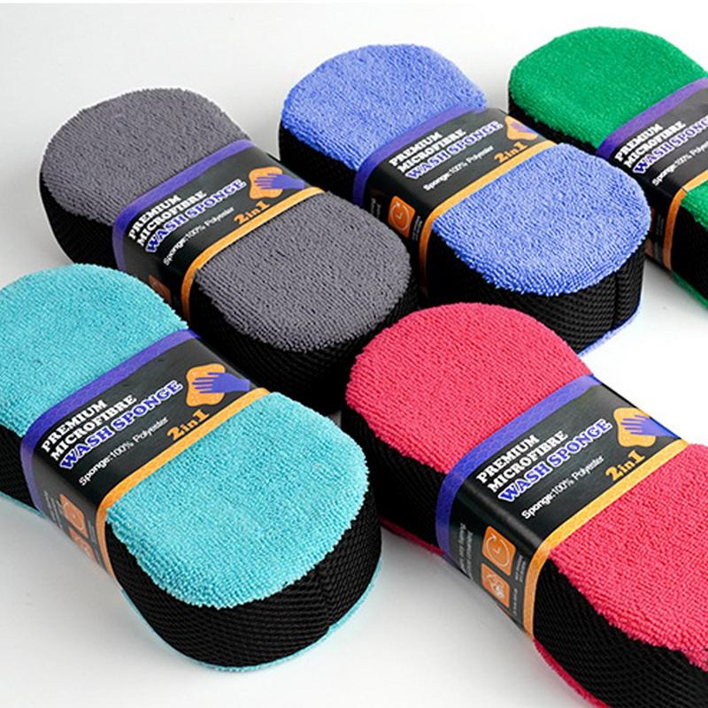 Spugna per lavaggio auto 2X spugne automobilistiche per la pulizia dell'auto spugna per autolavaggio spugne per la pulizia della casa a doppia faccia per la casa