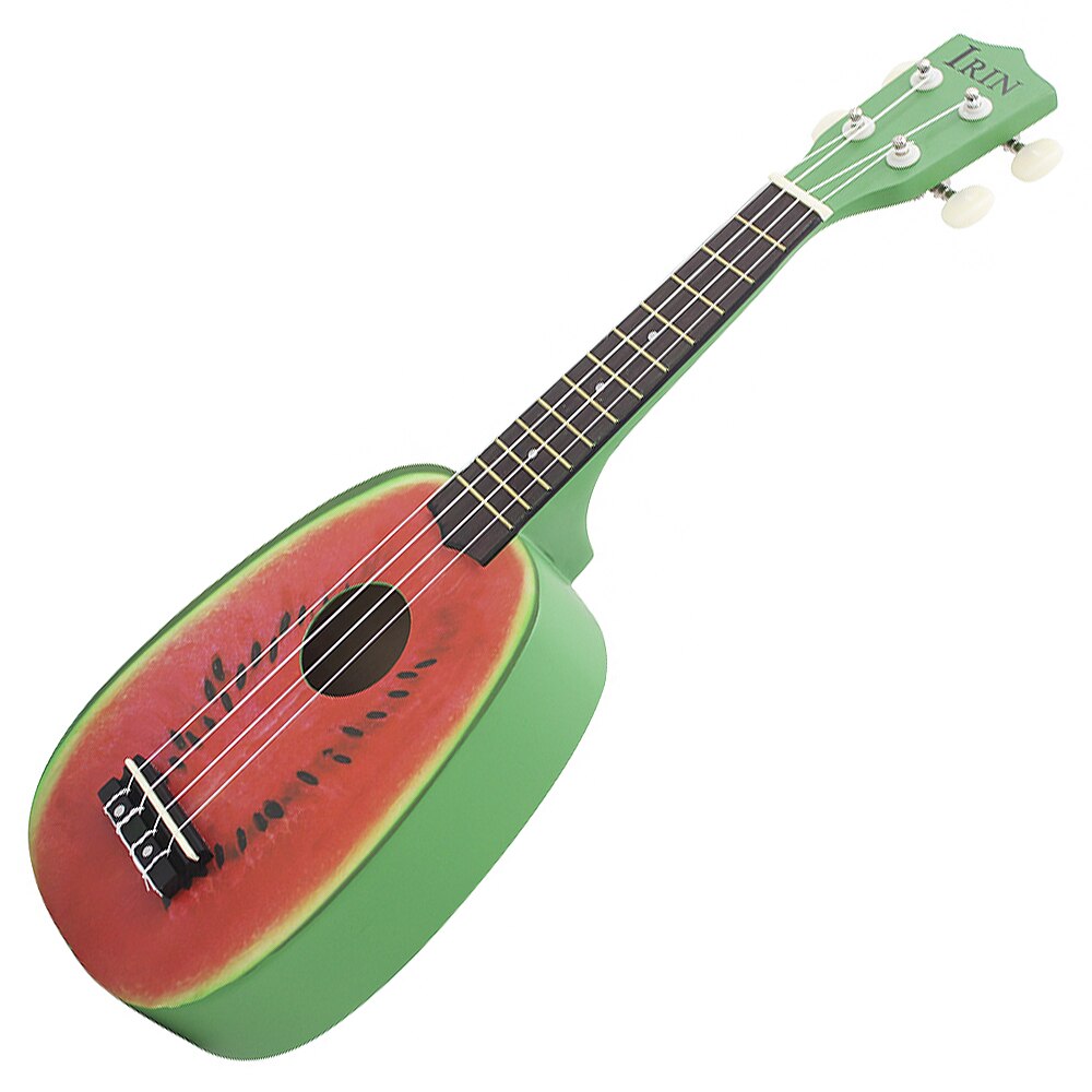 21 Inch Sopraan Ukulele Watermeloen Patroon 12 Fret Ananas Vorm Vier Snaren Hawaii Gitaar String Muziekinstrumenten
