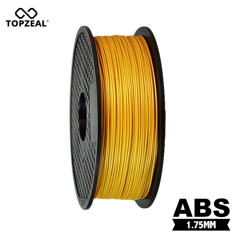 TOPZEAL Gouden Kleur ABS Plastic voor 3D Printer 1.75mm 1KG Spool ABS Filament