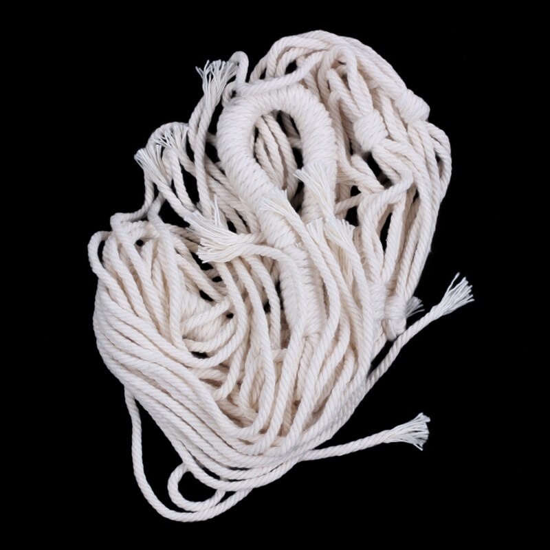 Macramé plantenhanger binnen en buiten, wandhanger, plantenbakmand van katoentouw, moderne boho-wooninrichting