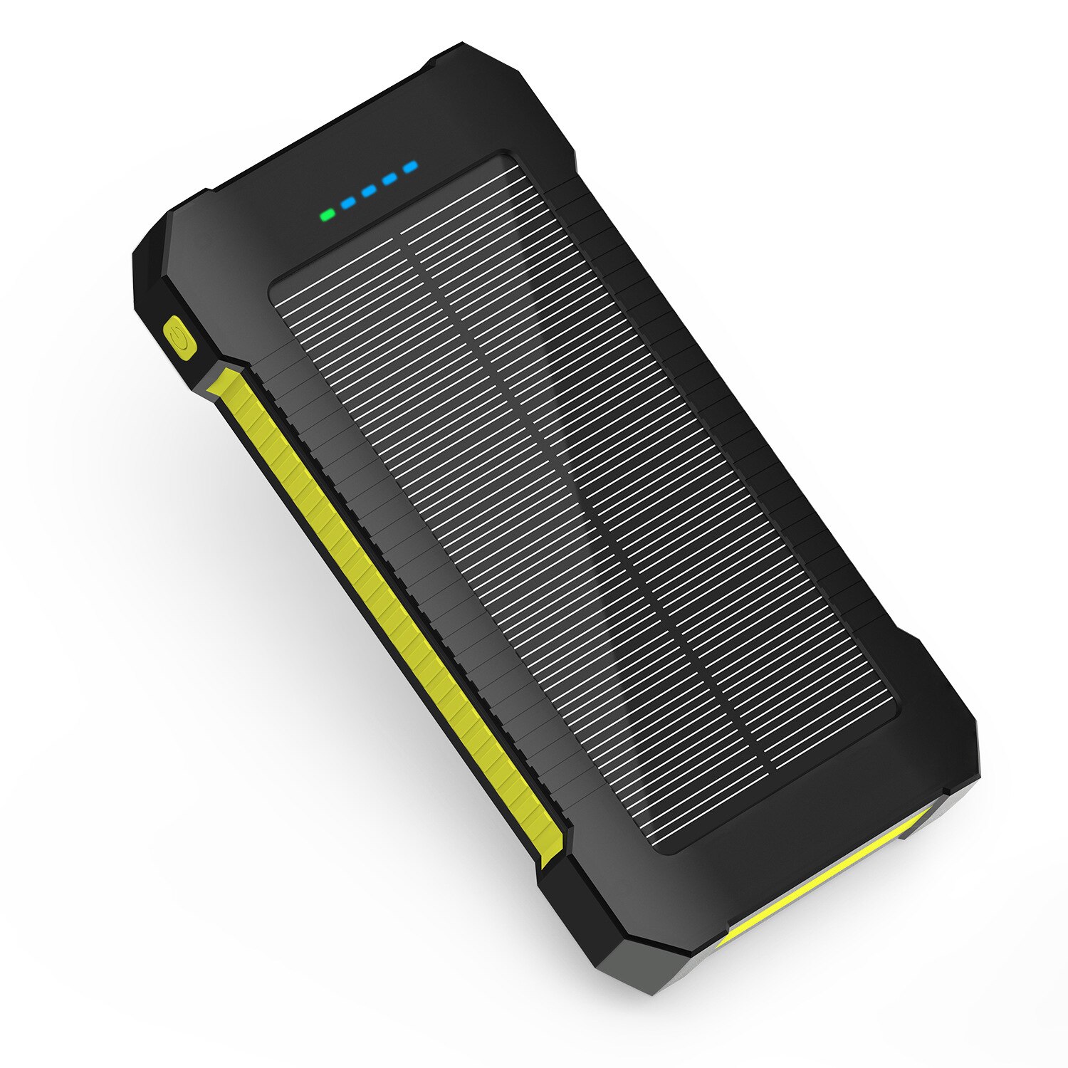 Solar Power Bank Waterproof 30000mAh Solar Charging 2 USB Ports External Charger Bank External For Blackview Asus HUAWEI Nova 3i: Yellow