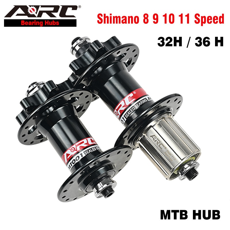 Arc Mtb Disc Hub 32 36 Gaten Voor 9X100 Achter 10X135 Fiets Hub Nbk Lager Hub mountainbike Wiel Hub Shimano 8 9 10 11 Speed