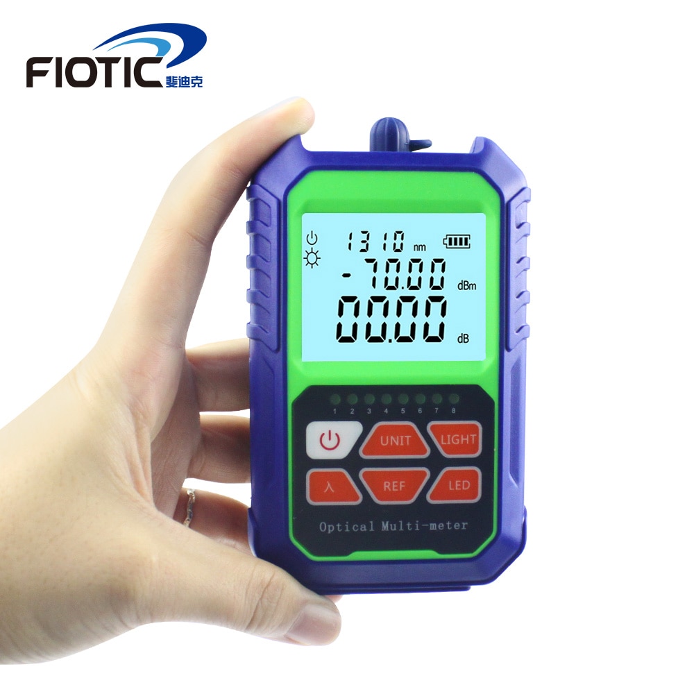 Ftth Hoge Precisie Handheld Mini Fiber Optische Power Meter -70 + 3 Dbm Fiber Optische Kabel Tester