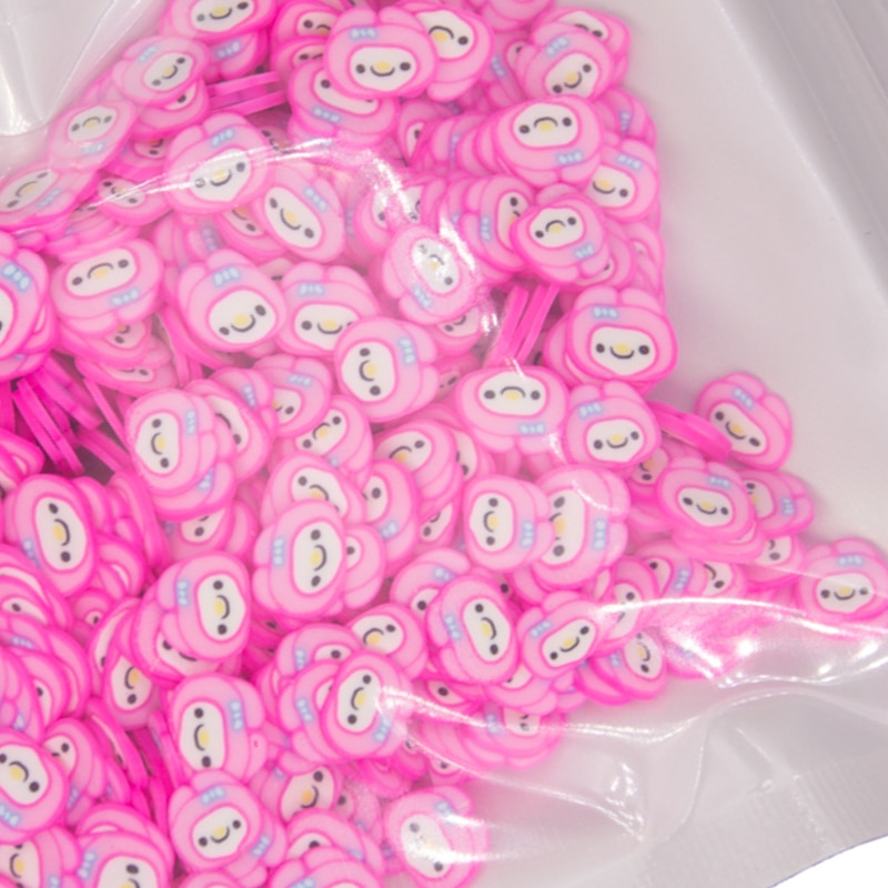 30g Auge Pilz Nette Bär Fisch heiser bilden Polymer Ton Scheiben Streusel für Handwerk Machen DIY Schlamm zu Filtern Acryl Harz füllstoff