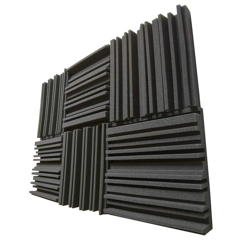 ABHT-18 Pcs Acoustic Studio Absorption Foam Panel Broadband Sound Absorber Periodic Groove Structure