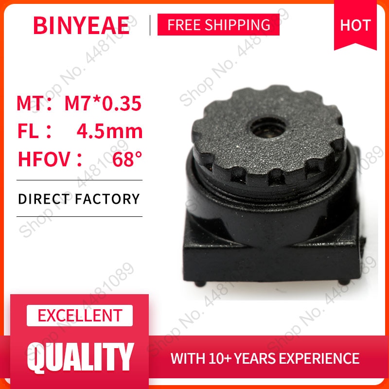 Binyeae 5Megapixel Hd 4.5 Mm Lens Board Lens Voor Cctv Camera Ip Camera 4.5 Mm M7 * 0.35 mount Lange Kijkafstand