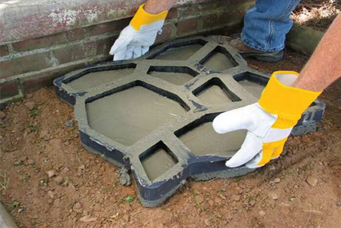 Darmowa wysyłka forma robić kostki brukowej formy betonowe DIY plastikowa forma robić robienia ścieżki ręcznie kostki cementowe formy ceglane B 50*50*4.4cm