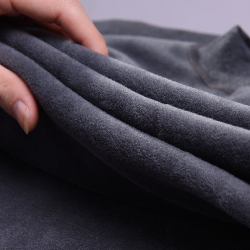 Ropa interior térmica para hombre, Conjunto de camiseta térmica y pantalones de lana de Cuello medio para mantener el calor, de , color negro, Invierno