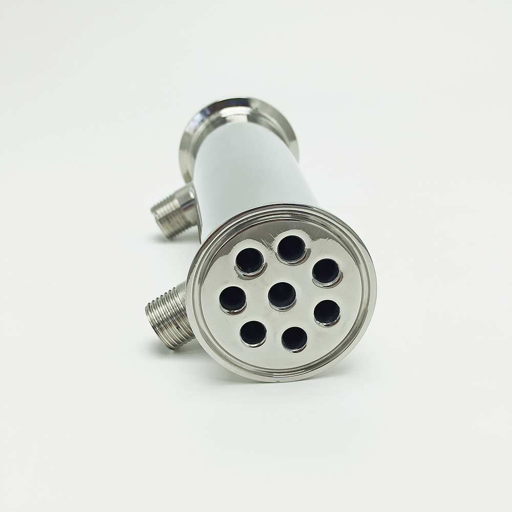 Dephlegmator 2" 51mm(OD64mm)304Stainless Steel Reflux Condenser Height 200mm Inside 8 Tubes For Moonshine Distillation Column