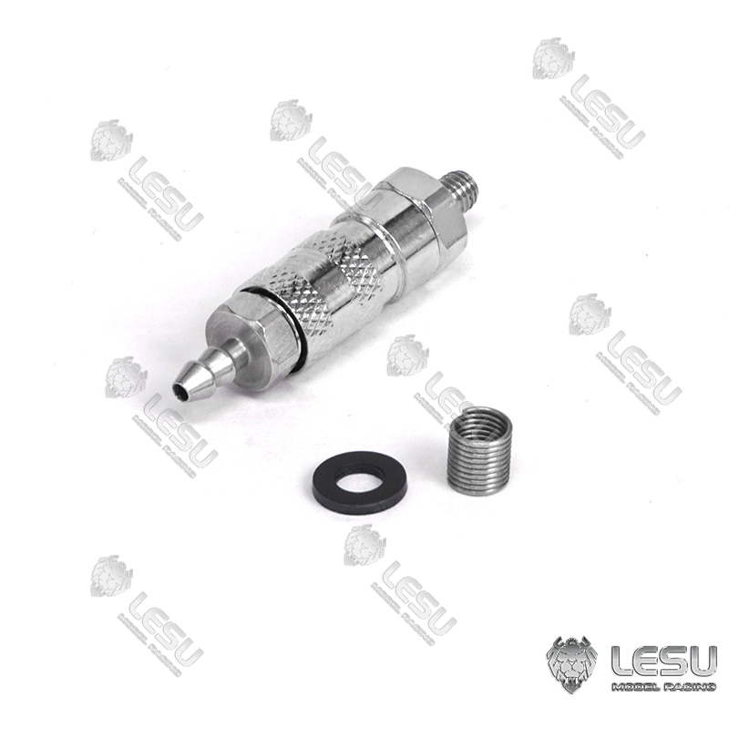 LESU Metal Tubing Oil Pipe Connector for 1/14 RC DIY Hydraulic TAMIYA Dumper Truck Excavator Loader Forklift