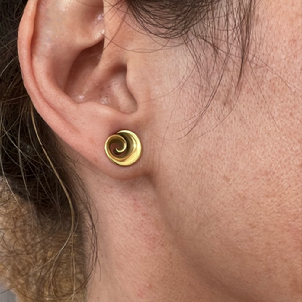 Doearko 2 Stuks Cool Roestvrij Staal Oor Tunnels Pluggen Spiraal Zadel Meters Voor Oorlel Expander Piercing Body Sieraden Cadeau