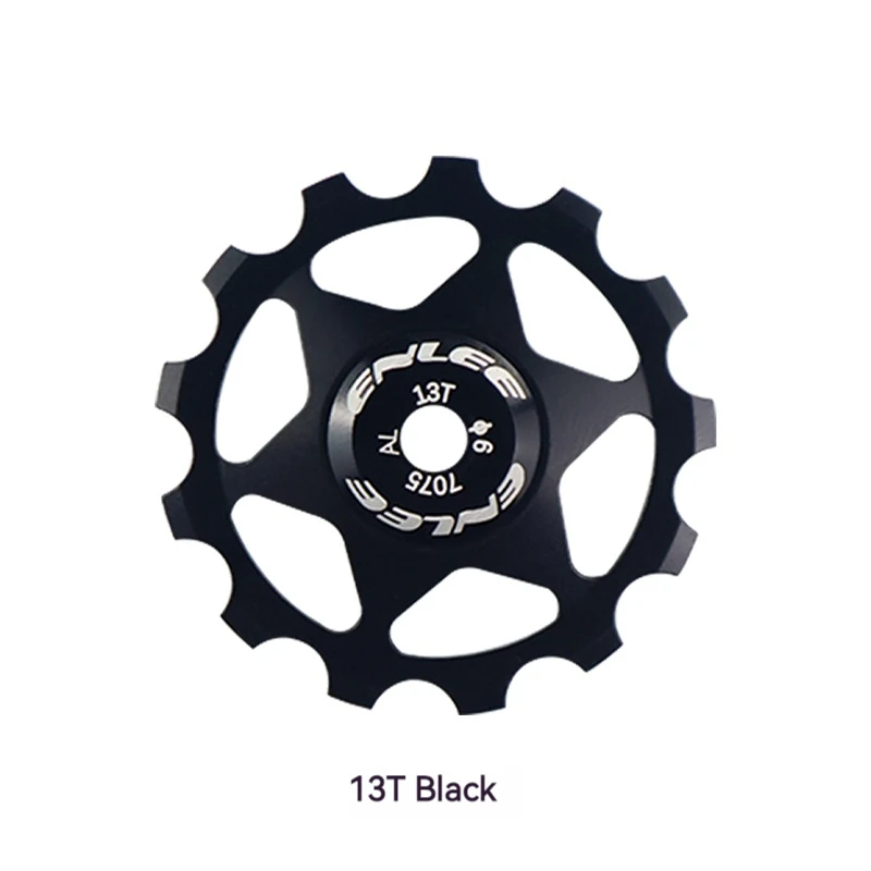 Fünf Farben Fahrrad Aluminium Legierung führen Rad Rolle Schaltwerk 11T 13T führen MTB Keramik Lagerbier Jockey Rad für 4/5/6MM: Grün