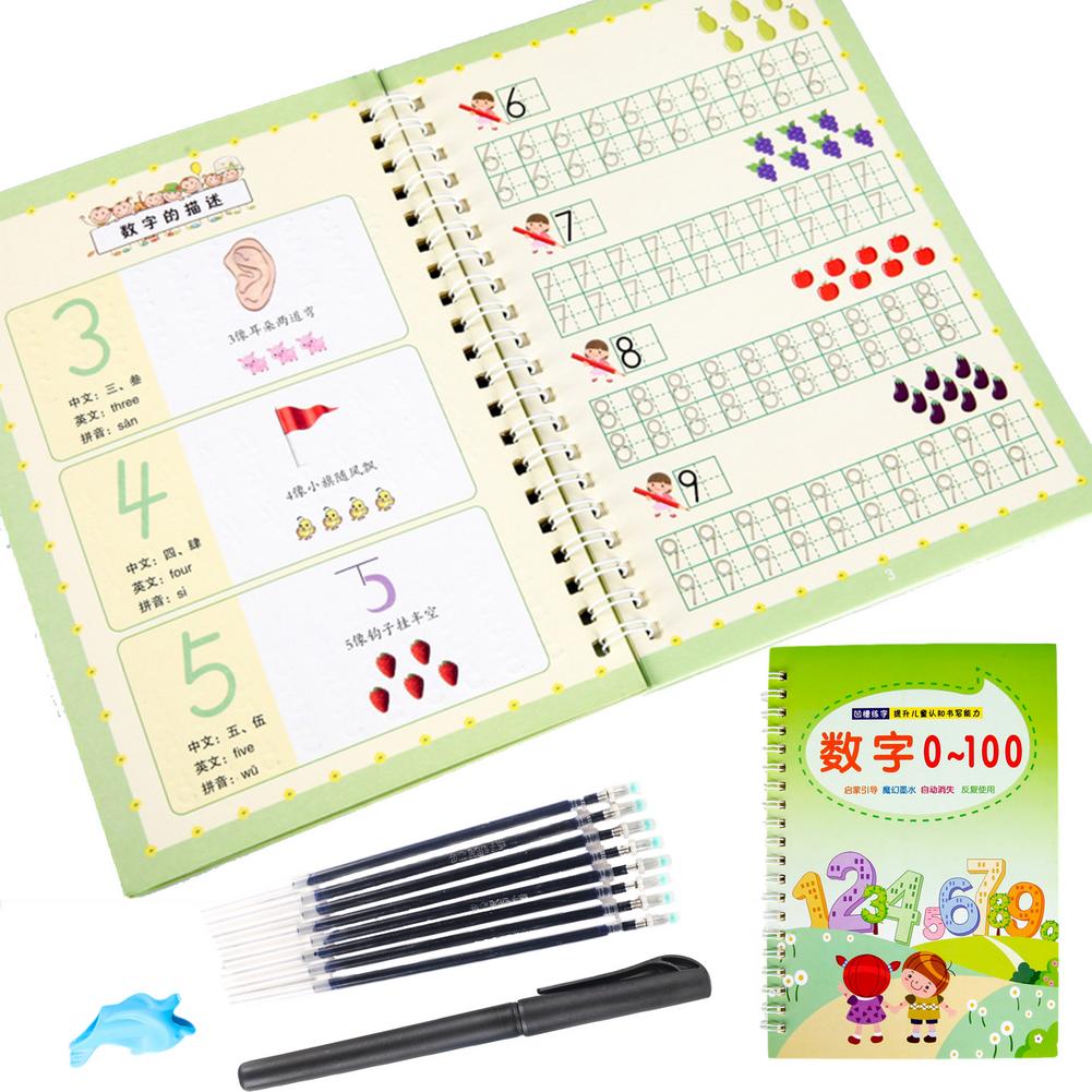 Reusable Calligraphy Reusable Handwriting Copybook Set for Kids Letter Writing Art Supplies Magic Calligraphy Post Set