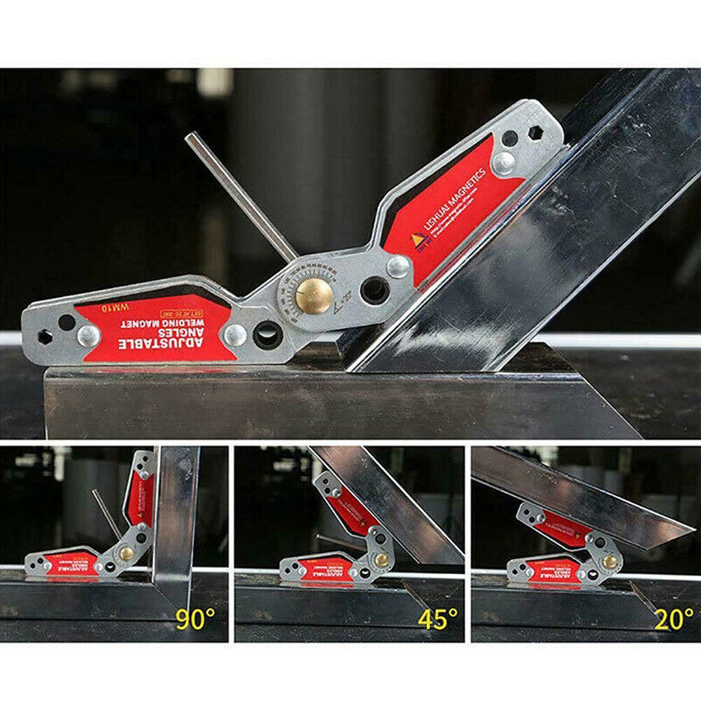 WM10 Thuis Verstelbare Hoek Sterke Lassen Klepstandsteller Locator Hoek Armatuur Hardware Klem Duurzaam Delen Magnetische Houder