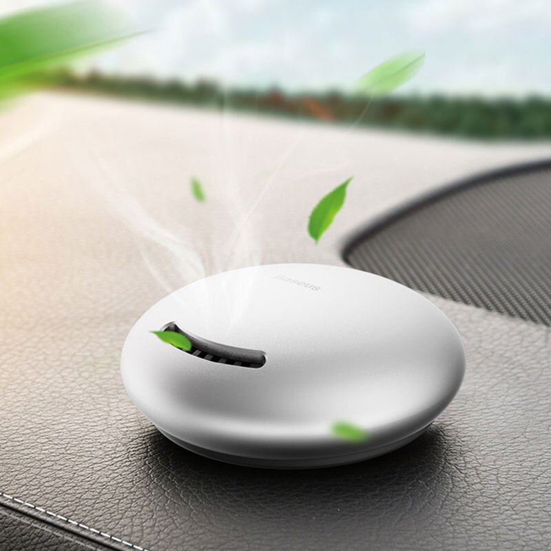 Baseus metalen auto luchtverfrisser parfum auto diffuser verstelbare aromatherapie vaste lucht uitlaat dashboard parfum geur: Zilver