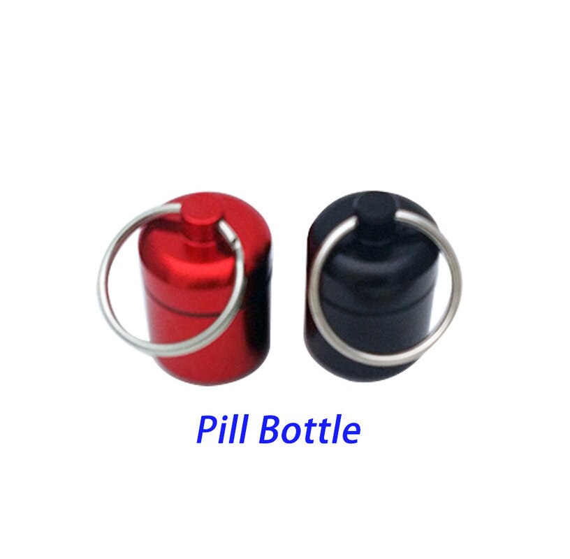 Pocket Pill Box Container Mini Portable Aluminium Pill Case Carry Bottle Case Hearing Protection Earplugs Box Keychain Outdoor