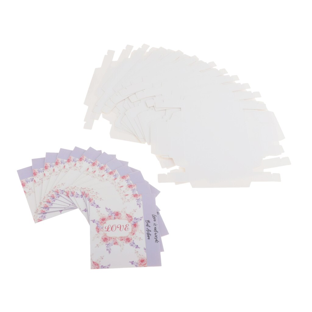 12 pacchetto Collana Anello Scatola di Cartone Scatole di Gioielli origami Piccola Confezione regalo FAI DA TE: 2