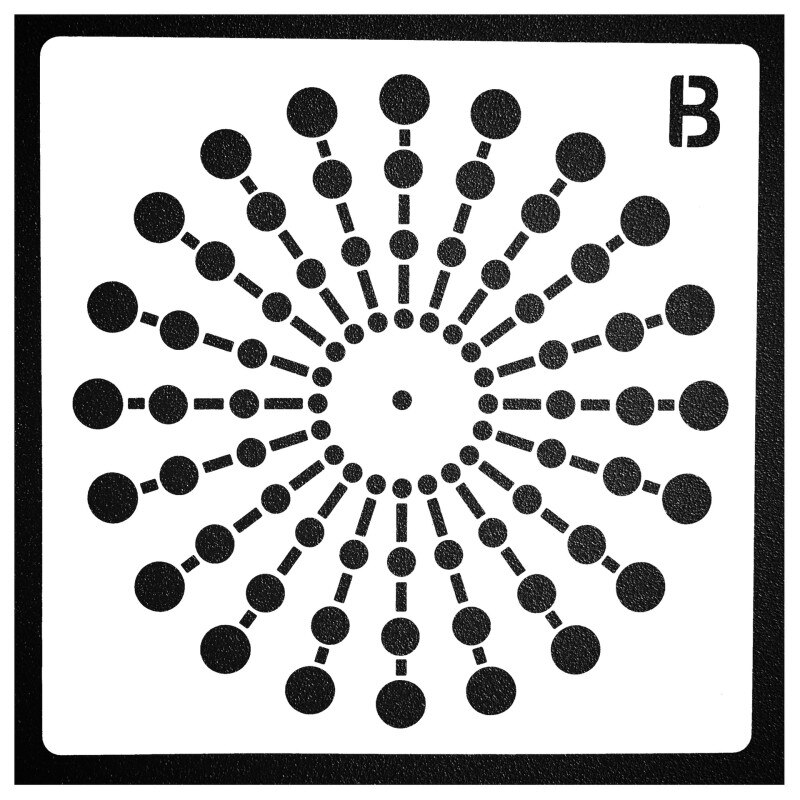 Plantilla de puntos de Mandala, plantillas huecas de Mandala, rocas para dibujar tela, herramientas de pintura de Arte de pared, suministros de artesanía de pintura para el hogar DIY: 02