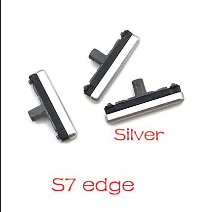 20pcs/lot Volume Up Down + Power On Off Button Side Key For Samsung S3 S7 Edge J5 J7 J510 J710 /J5 J7 J730 Side Button: S7 edge Silver