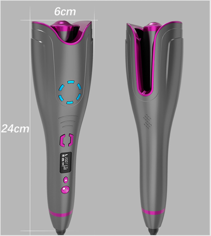 Auto-rotating Curling iron Multifunctional USB Charging Curling Iron LED Display Ceramic Wave Curling Iron